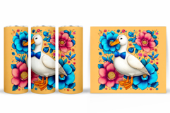 Cute Goose Tumbler Design. Cute Goose Sublimation Product Image 2