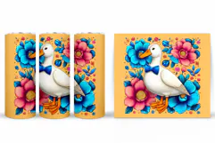 Cute Goose Tumbler Design. Cute Goose Sublimation Product Image 2