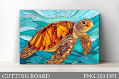 Turtle Kitchen Cutting Board. Sea Turtle Cutting Board Product Image 1