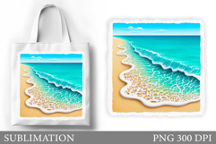 Sea Tote Bag Sublimation. Beach Sublimation Product Image 1