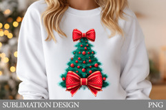 Christmas Tree T-Shirt Design. Christmas Tree Sublimation Product Image 1