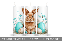 Easter Bunny Tumbler Design. Easter Tumbler Sublimation Product Image 1