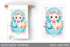 Easter Lamb Kitchen Towel. Easter Kitchen Towel Design Product Image 1