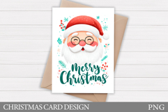 Santa Claus Card Printable. Christmas Card Design Product Image 1