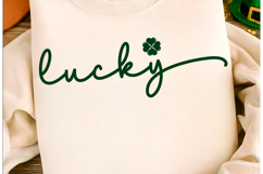 Lucky St Patricks Day Coquette SVG PNG, Product Image 1