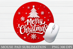 Christmas Tree Mouse Pad. Christmas Mouse Pad Sublimation Product Image 1