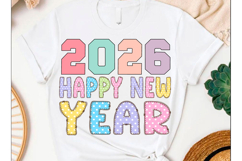 Happy New Year 2026 PNG SVG T-shirt design Year 2026 Product Image 2
