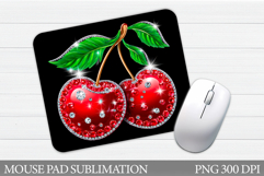 Cherries Mouse Pad. Cherry Mouse Pad Sublimation Product Image 1