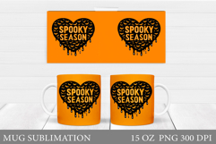 Halloween Mug Wrap Design. Halloween Sublimation Product Image 1