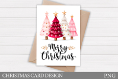 Christmas Tree Card Design. Christmas Card Printable Product Image 1