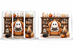 Cute Ghost Tumbler Sublimation. Cute Ghost Sublimation Product Image 2
