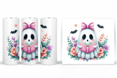 Cute Halloween Pumpkin Tumbler. Cute Ghost Tumbler Design Product Image 2