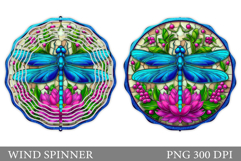 Dragonfly Wind Spinner Design. Dragonfly Sublimation Product Image 1