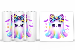 Ghost Tumbler Sublimation. Halloween Tumbler Design Product Image 2