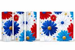 Floral Tumbler Design. Flowers Tumbler Sublimation Product Image 2