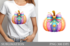 Pumpkin T-Shirt Design. Pumpkin Sublimation Product Image 1