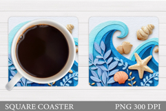 Sea Coaster Design. Sea Sublimation Product Image 1