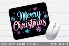 Christmas Mouse Pad Design. Winter Mouse Pad Sublimation Product Image 1