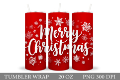 Merry Christmas Tumbler. Christmas Tumbler Sublimation Product Image 1