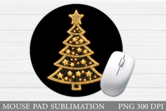 Christmas Tree Mouse Pad. Christmas Mouse Pad Sublimation Product Image 1