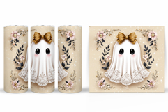 Cute Halloween Tumbler. Cute Ghost Tumbler Design Product Image 2