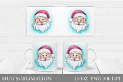 Santa Claus Mug Design. Christmas Mug Sublimation Product Image 1