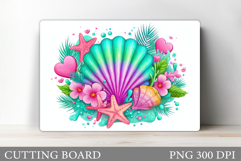 Seashell Cutting Board. Seashell Kitchen Cutting Board Product Image 1