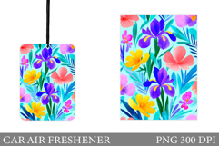 Flowers Car Air Freshener. Floral Car Air Freshener Design Product Image 1