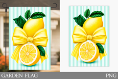 Lemons Garden Flag Design. Summer Garden Flag Sublimation Product Image 1
