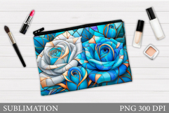 Roses Cosmetics Bag Design. Roses Sublimation Product Image 1