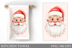Santa Claus Kitchen Towel. Christmas Kitchen Towel Design Product Image 1