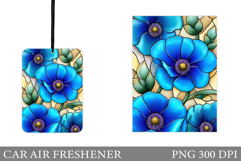 Floral Car Air Freshener. Flowers Car Air Freshener Design Product Image 1
