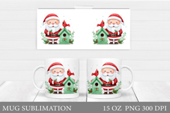Santa Claus Mug Design. Christmas Mug Sublimation Product Image 1
