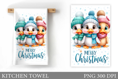 Christmas Duck Kitchen Towel. Christmas Kitchen Towel Design Product Image 1