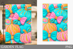 Pumpkin Garden Flag Design. Fall Garden Flag Sublimation Product Image 1