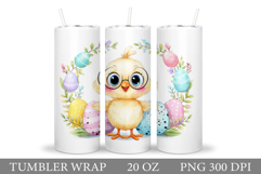 Easter Chick Tumbler Design. Easter Tumbler Sublimation Product Image 1