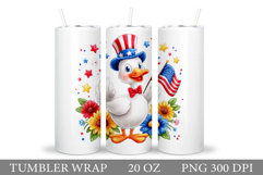 Patriotic Goose Tumbler. Patriotic Tumbler Sublimation Product Image 1