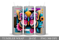 Butterfly Tumbler Sublimation. Butterfly Sublimation Product Image 1