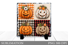 Halloween Pumpkin Slate Design. Halloween Sublimation Product Image 1