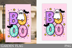 Boo Garden Flag Sublimation. Halloween Garden Flag Design Product Image 1