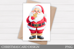 Santa Claus Card Printable. Christmas Card Design Product Image 1
