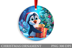 Cute Penguin Christmas Ornament. Christmas Ornament Design Product Image 1
