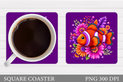 Fish Coaster Sublimation. Fish Sublimation Product Image 1
