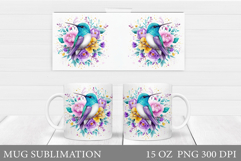 Hummingbird Mug Design. Hummingbird Sublimation Product Image 1