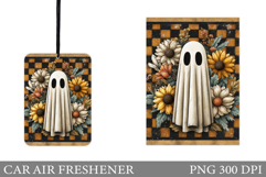 Halloween Car Air Freshener. Ghost Car Air Freshener Design Product Image 1