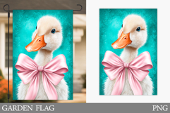 Cute Goose Garden Flag Design. Cute Goose Sublimation Product Image 1