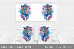 Leopard Mug Design. Leopard Sublimation Product Image 1