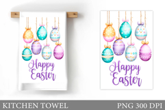 Easter Kitchen Towel Design. Easter Sublimation Product Image 1