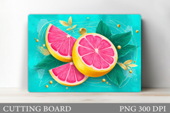 Grapefruit Cutting Board. Summer Cutting Board Sublimation Product Image 1