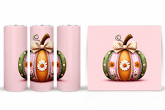 Pumpkin Tumbler Design. Pumpkin Sublimation Product Image 2